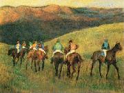 Edgar Degas Racehorses in Landscape Germany oil painting artist